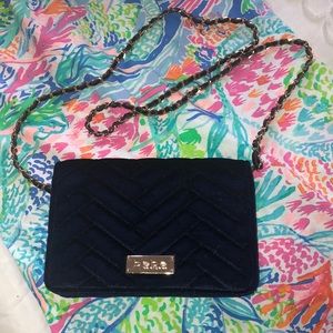 Bebe Navy Crossbody or Clutch